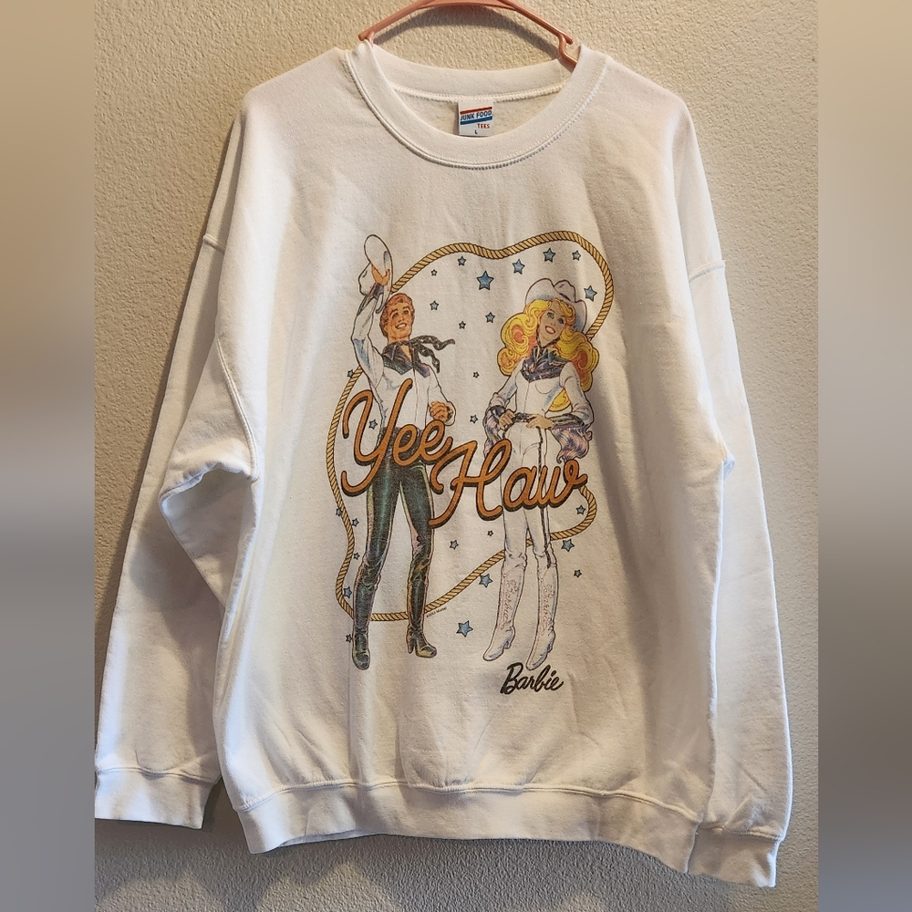 Junkfood Barbie Sweatshirt NWOT